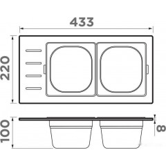 Коландер Omoikiri DC-02-2 GB 4999076
