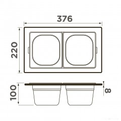 Коландер Omoikiri DC-02-2 IN 4999075
