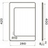 Разделочная доска на мойку Omoikiri CB-BASIC-400 GB