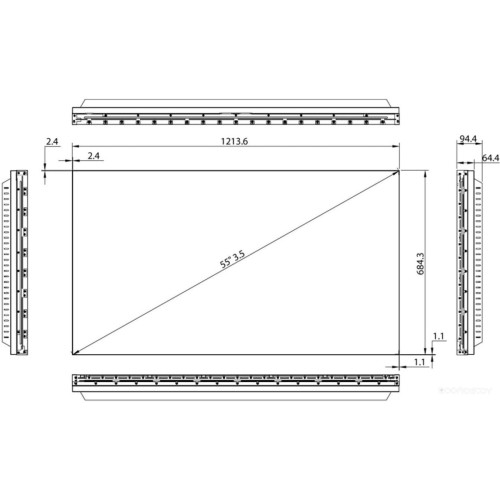 Информационная панель Hisense 55L35B5U