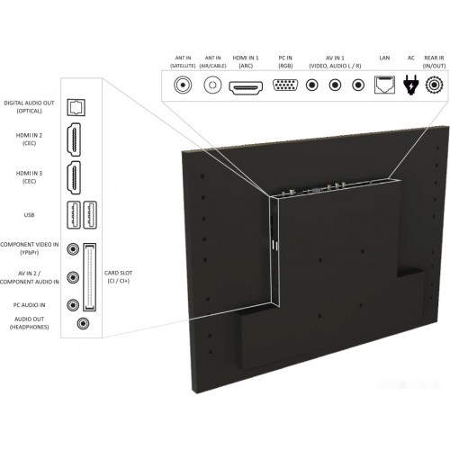 Телевизор AVEL AVS240KSFM Smart (AVS240KS Magic Mirror)