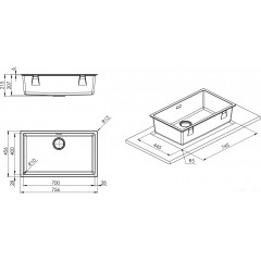 Кухонная мойка Smeg VZP76CT