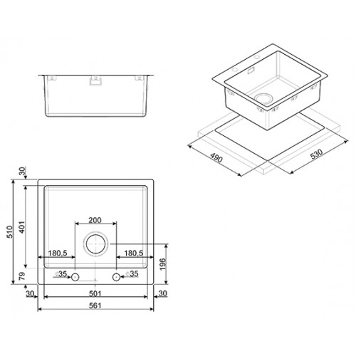 Кухонная мойка Smeg LFT50RS