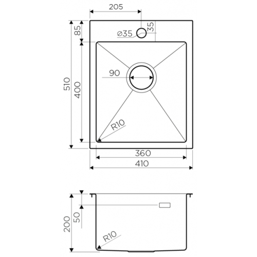 Кухонная мойка Omoikiri Akisame 41-IN