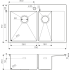 Кухонная мойка Omoikiri Akisame 78-2-LG-L