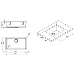 Кухонная мойка Smeg VZP76DV