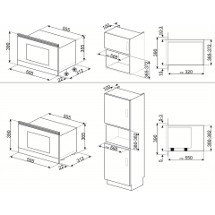 Микроволновая печь Smeg MP122S1