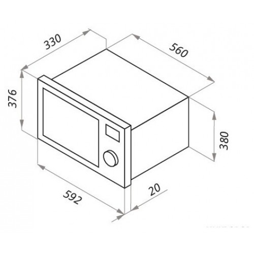 Микроволновая печь Maunfeld JBMO.20.5GRBG