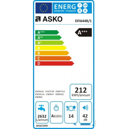 Встраиваемая посудомоечная машина ASKO DFI644B/1