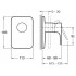 Смеситель Jacob Delafon Aleo E98705-CP + 98699D