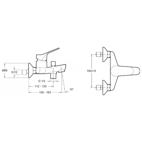 Смеситель Jacob Delafon Brive E75766-CP
