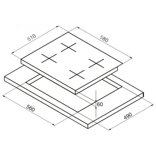 Варочная панель Korting HK 62051 BW