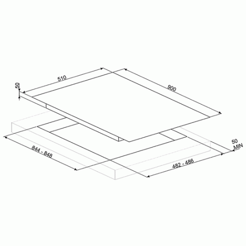 Варочная панель Smeg PV695LCNR