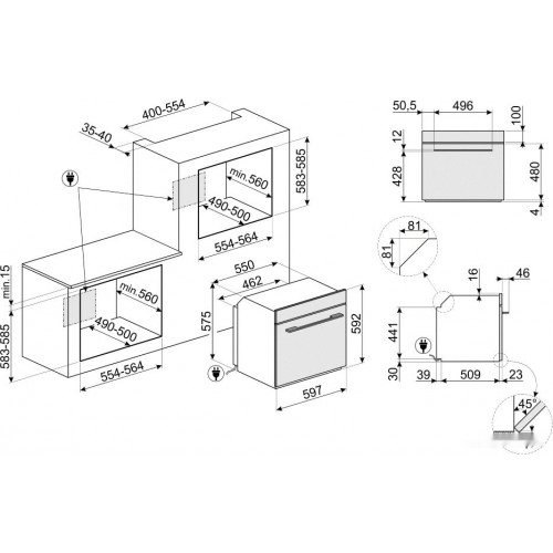 Духовой шкаф Smeg SFP6101TVS1