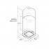 Вытяжка Jet air Pipe Island 43 WH