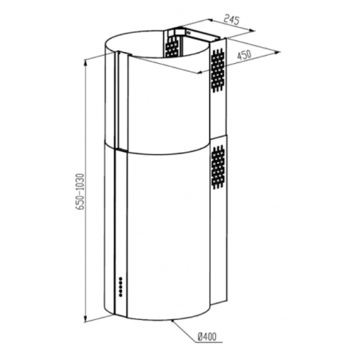 Вытяжка Meferi TUBE40IX Comfort Plus