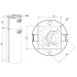 Вытяжка Meferi TUBE40IX Isla Comfort Plus