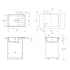 Кухонная мойка Maunfeld Lacrima 700 MFQS-700B