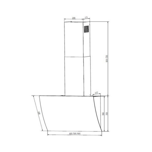 Вытяжка Elikor Wave 50 WH