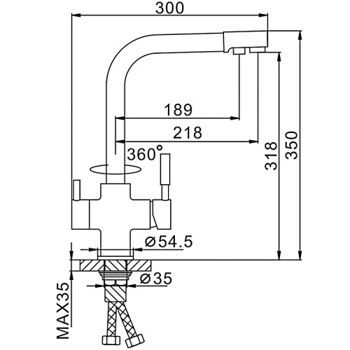 Смеситель Frap F4352-7