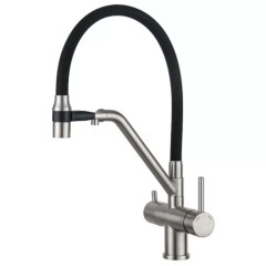 Смеситель Gappo G4398-85 черный/сатин